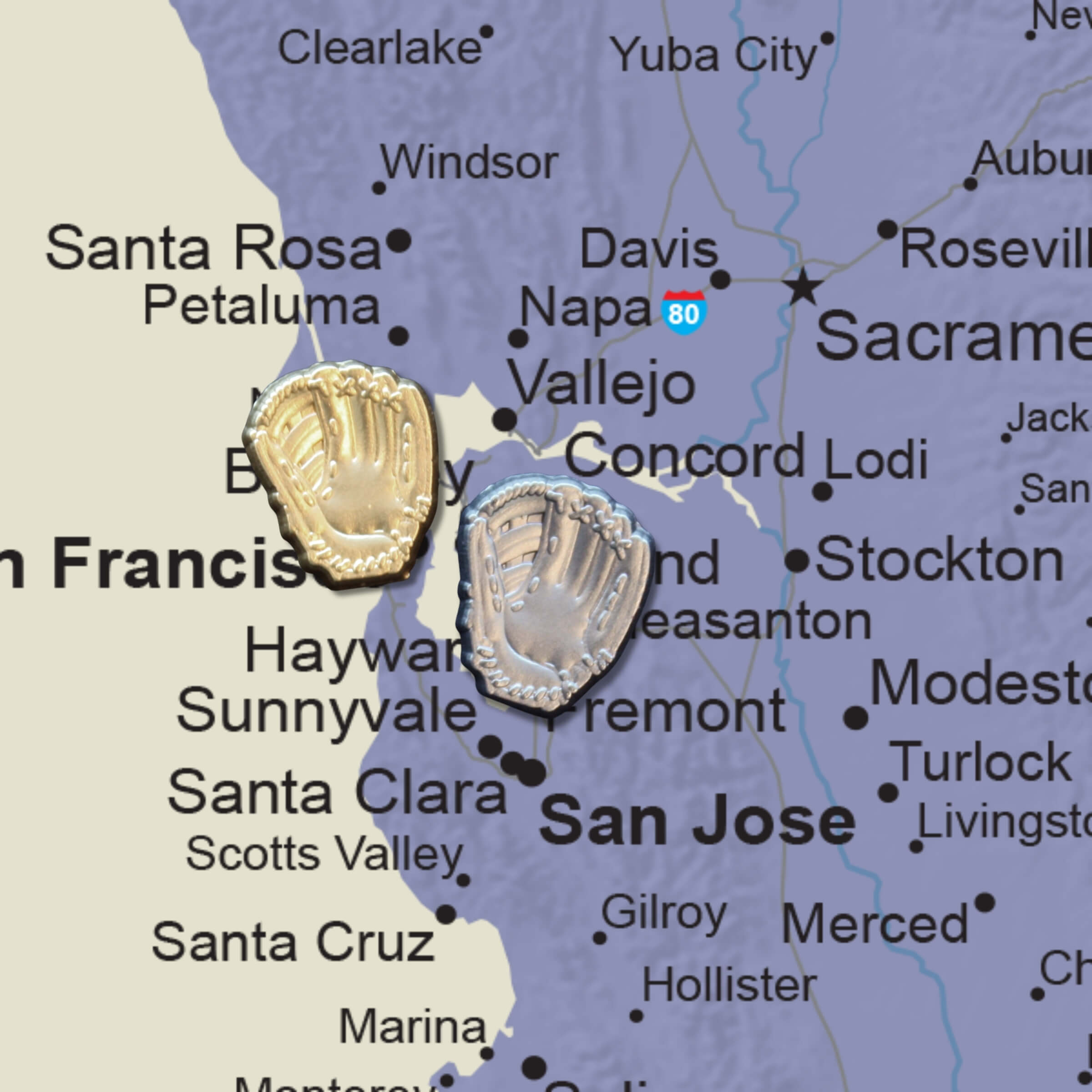 Baseball Glove Pins Main Image