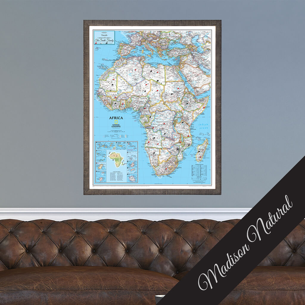 Canvas Classic Africa - Madison Natural Premium Frame