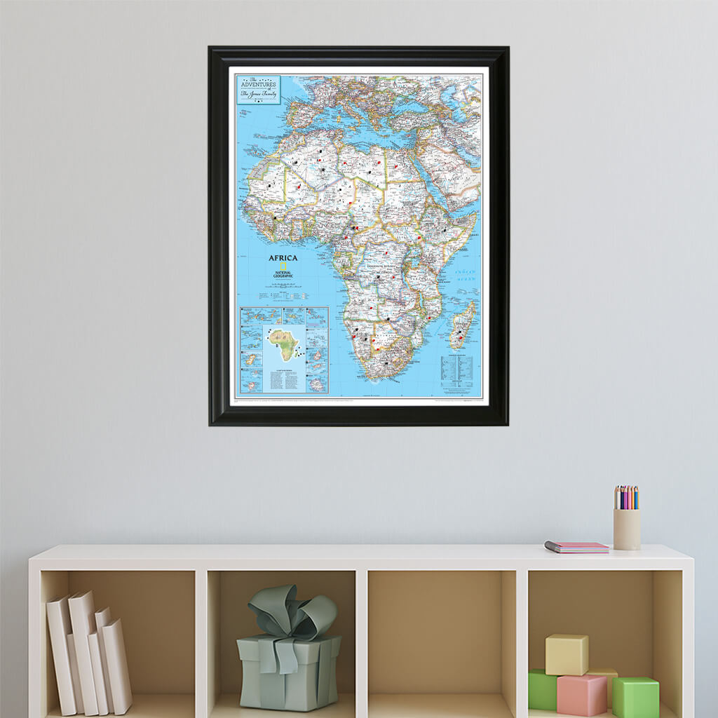 Canvas Classic Africa - Black Frame