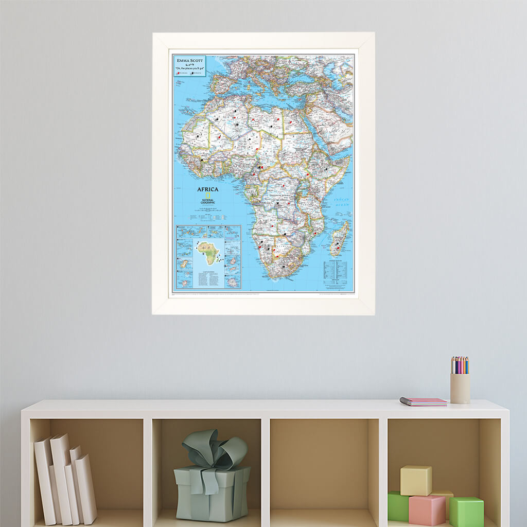 Canvas Classic Africa - Textured White Frame