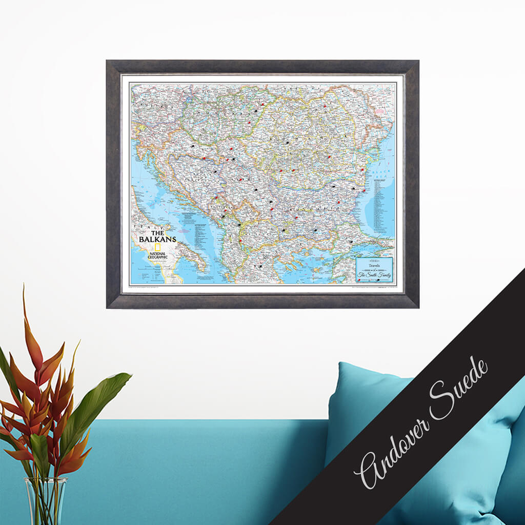 Canvas Classic Balkans - Andover Suede Premium Frame