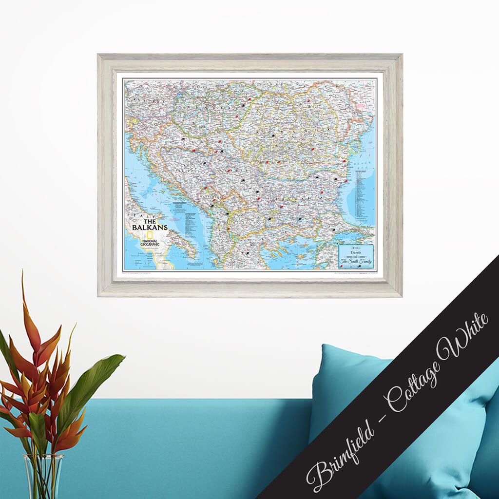 Canvas Classic Balkans - Brimfield Cottage White Premium Frame
