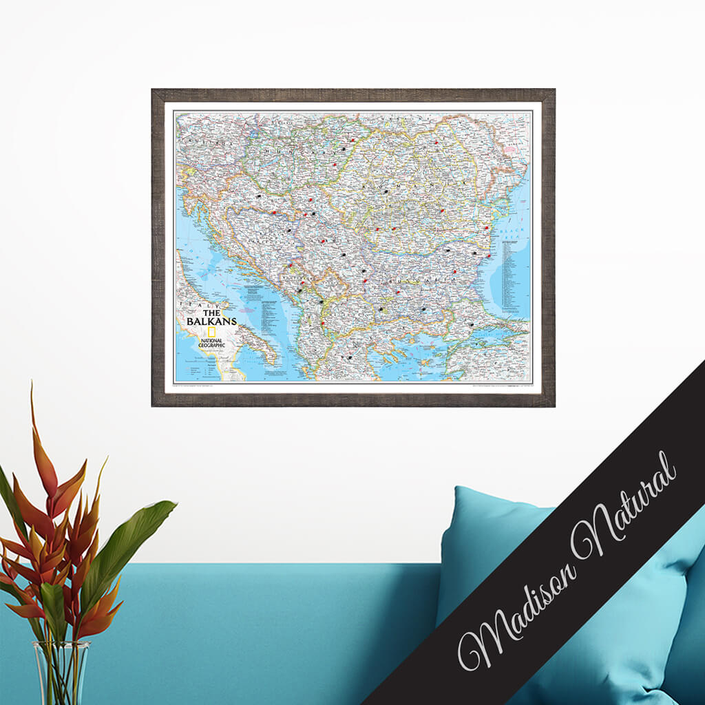 Canvas Classic Balkans - Madison Natural Premium Frame