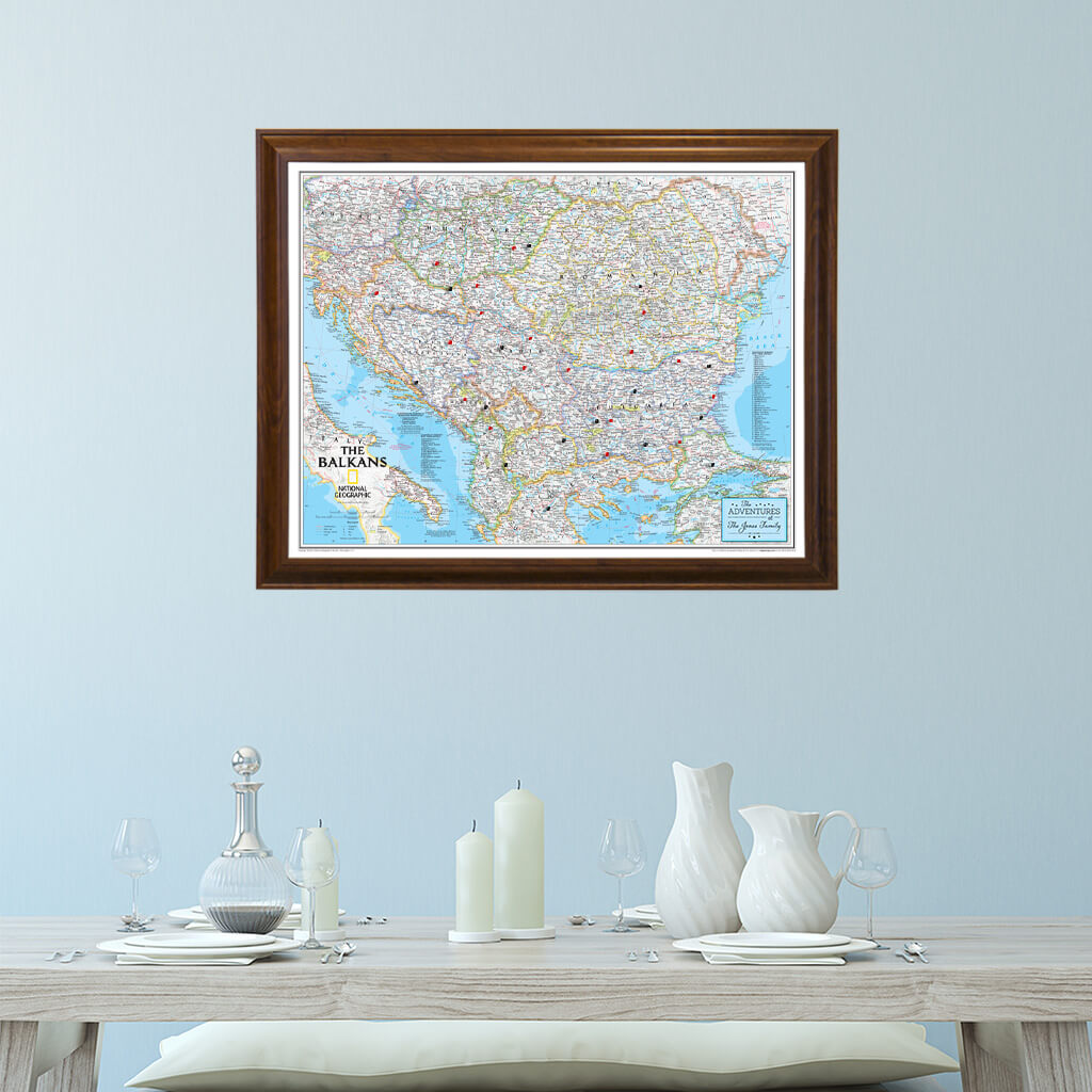 Canvas Classic Balkans - Brown Frame