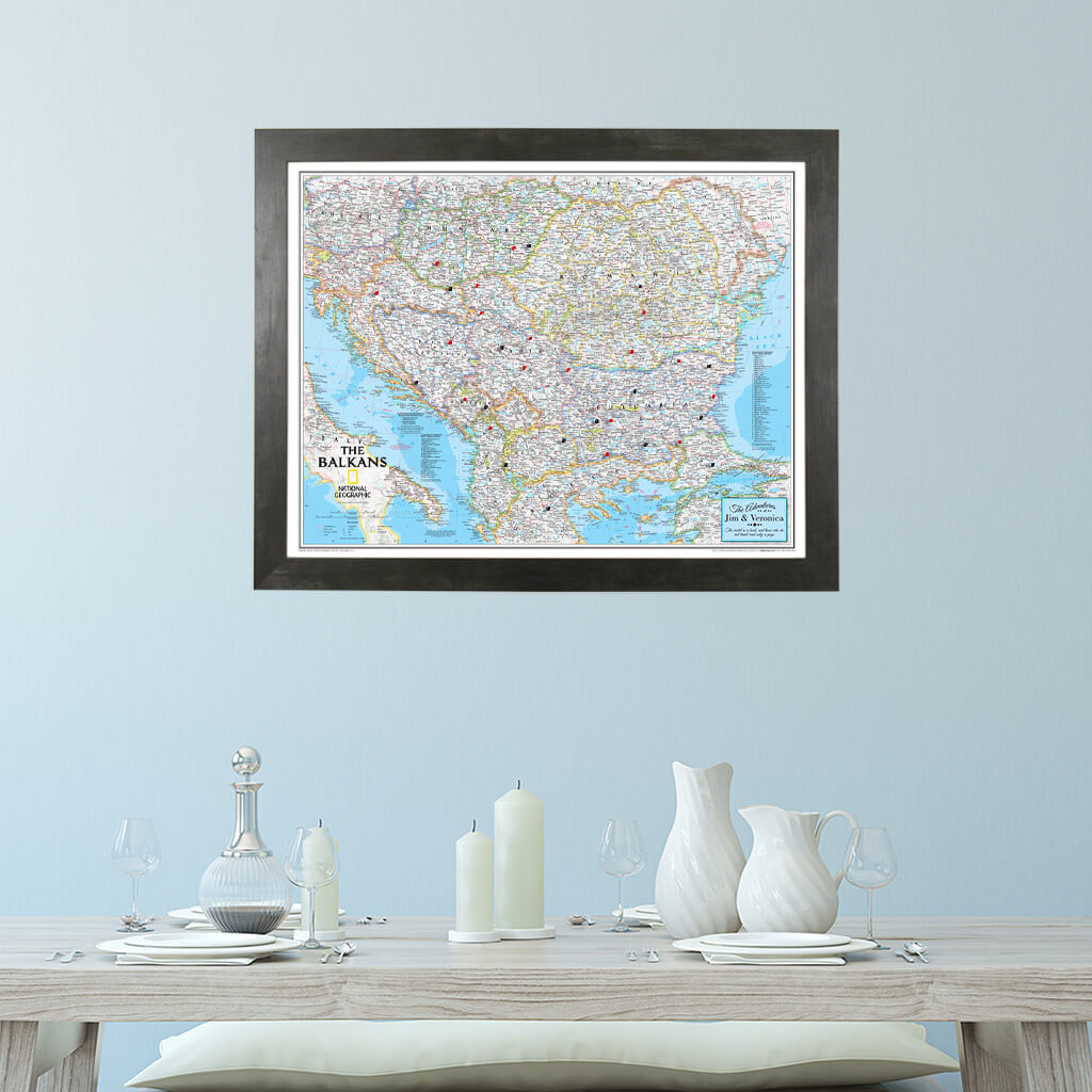 Canvas Classic Balkans - Rustic Black Frame