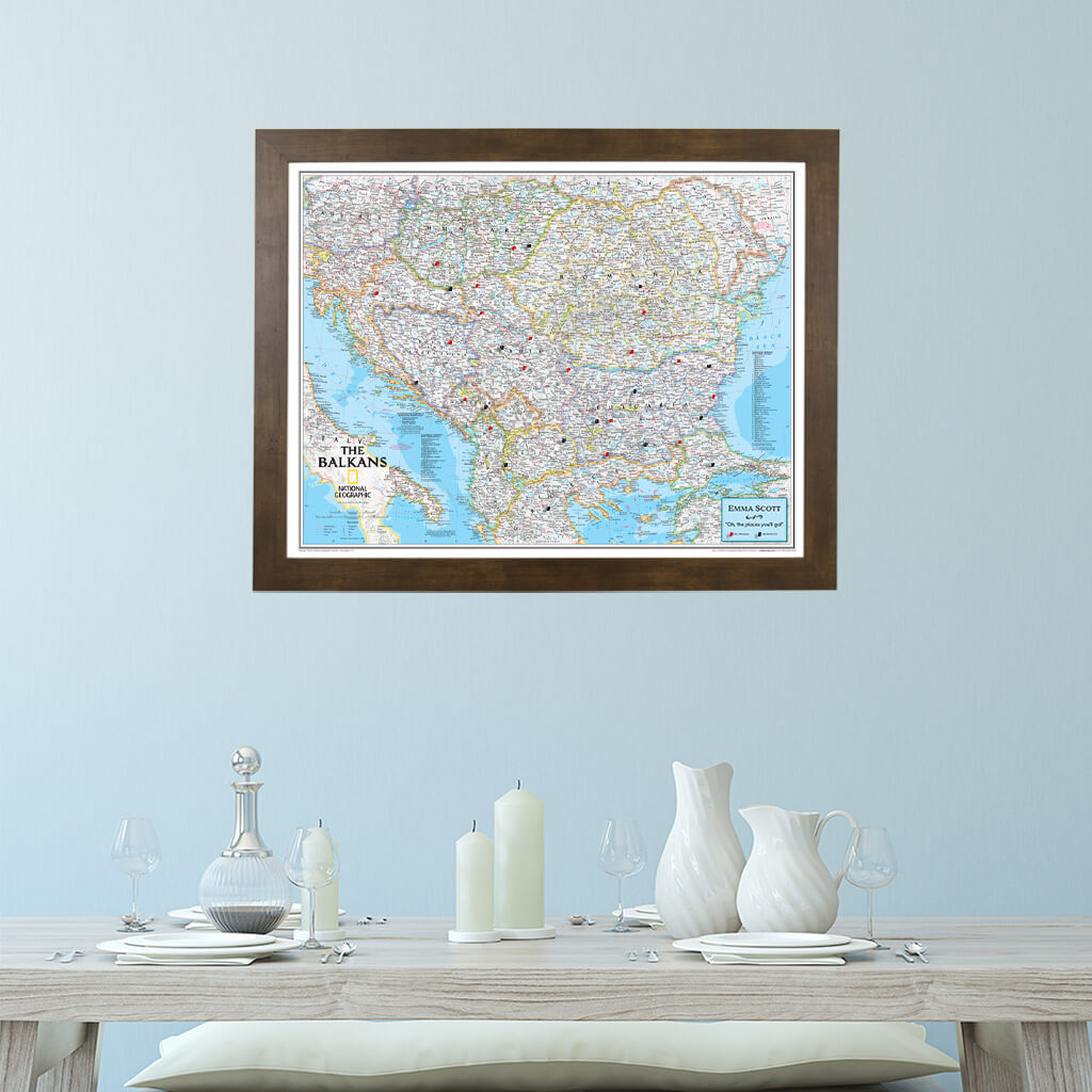 Canvas Classic Balkans - Rustic Brown Frame