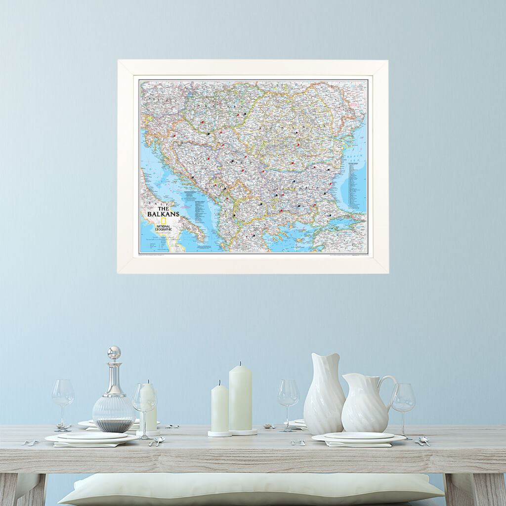 Canvas Classic Balkans - Textured White Frame