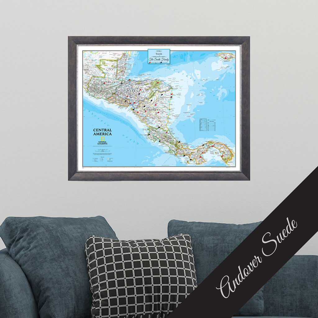 Canvas Classic Central America - Andover Suede Premium Frame