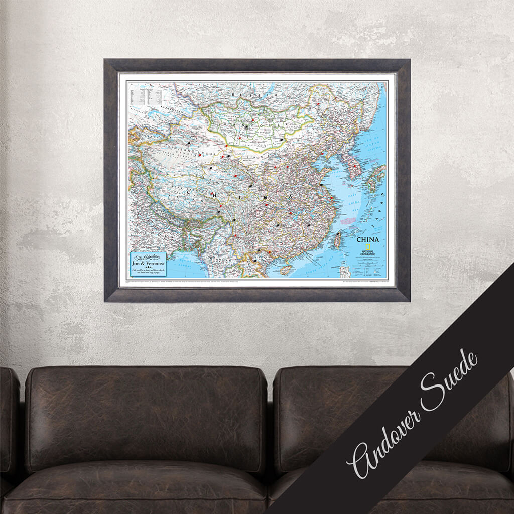 Canvas Classic China - Andover Suede Premium Frame