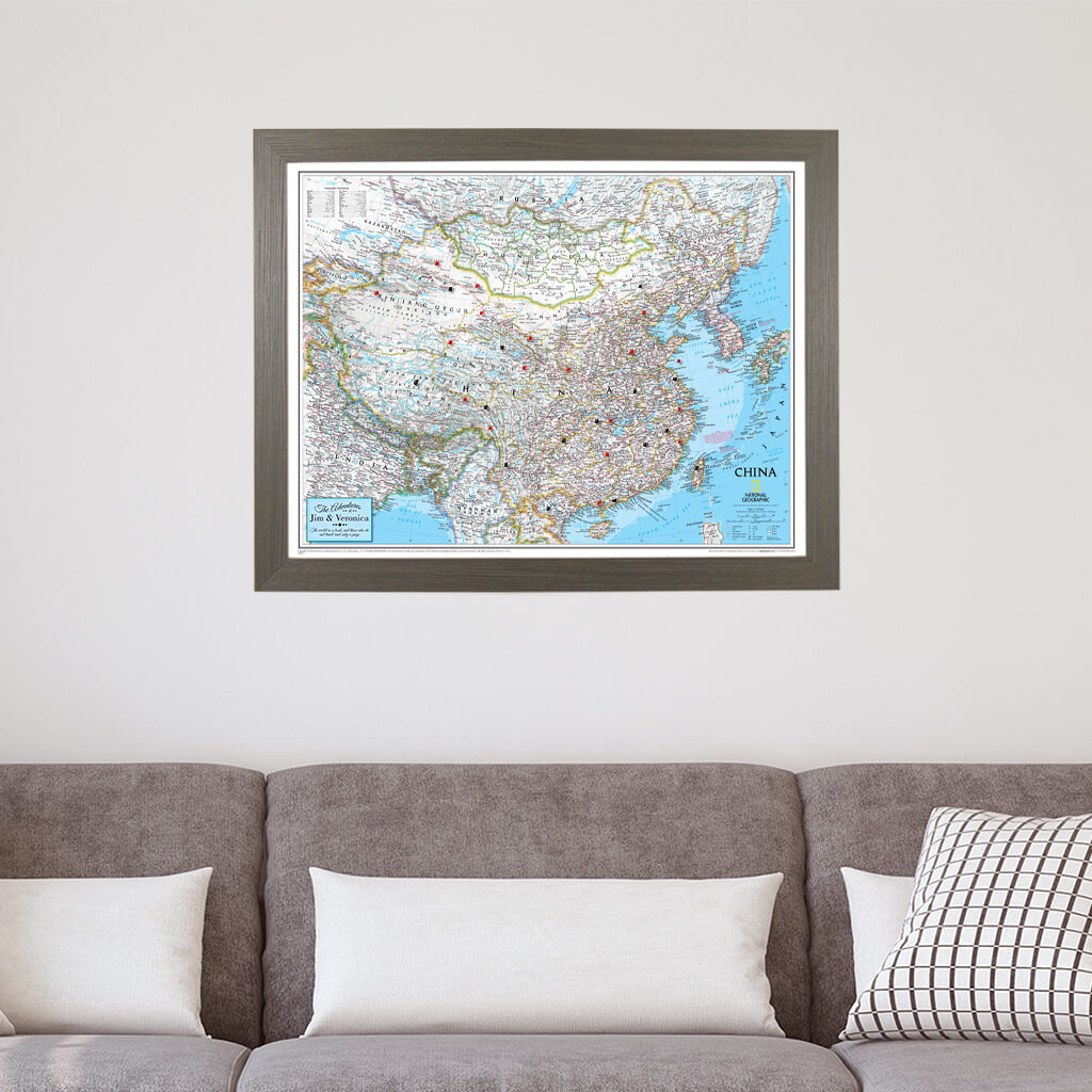 Canvas Classic China - Barnwood Gray Frame