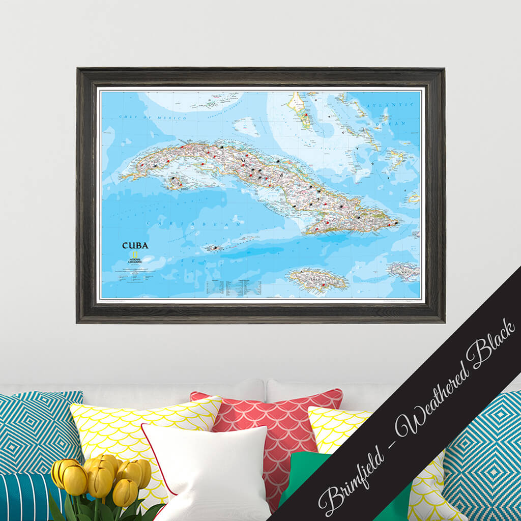 Canvas Classic Cuba - Brimfield Weathered Black Premium Frame