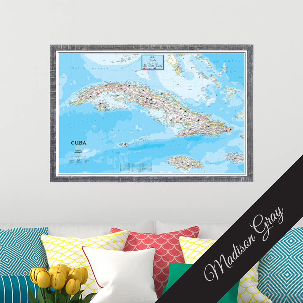 Canvas Classic Cuba - Madison Gray Premium Frame