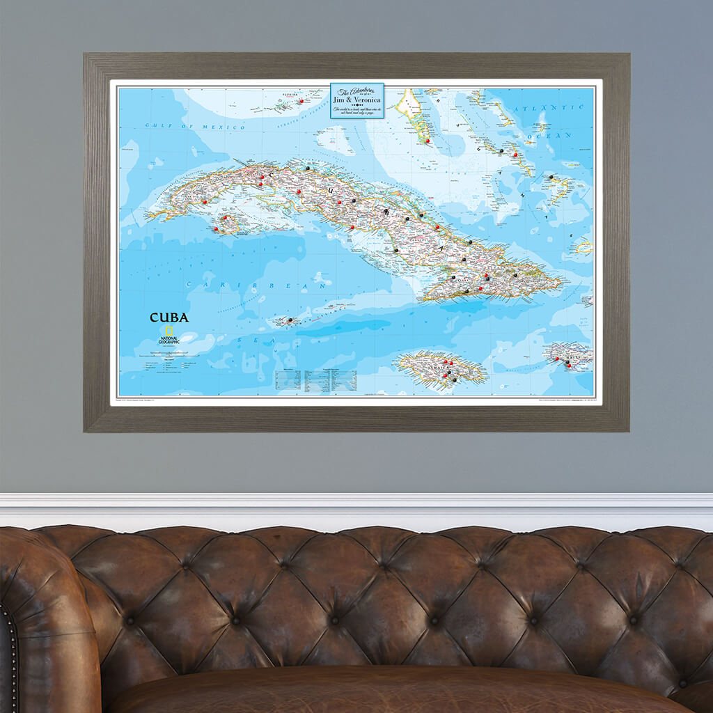 Canvas Classic Cuba - Barnwood Gray Frame