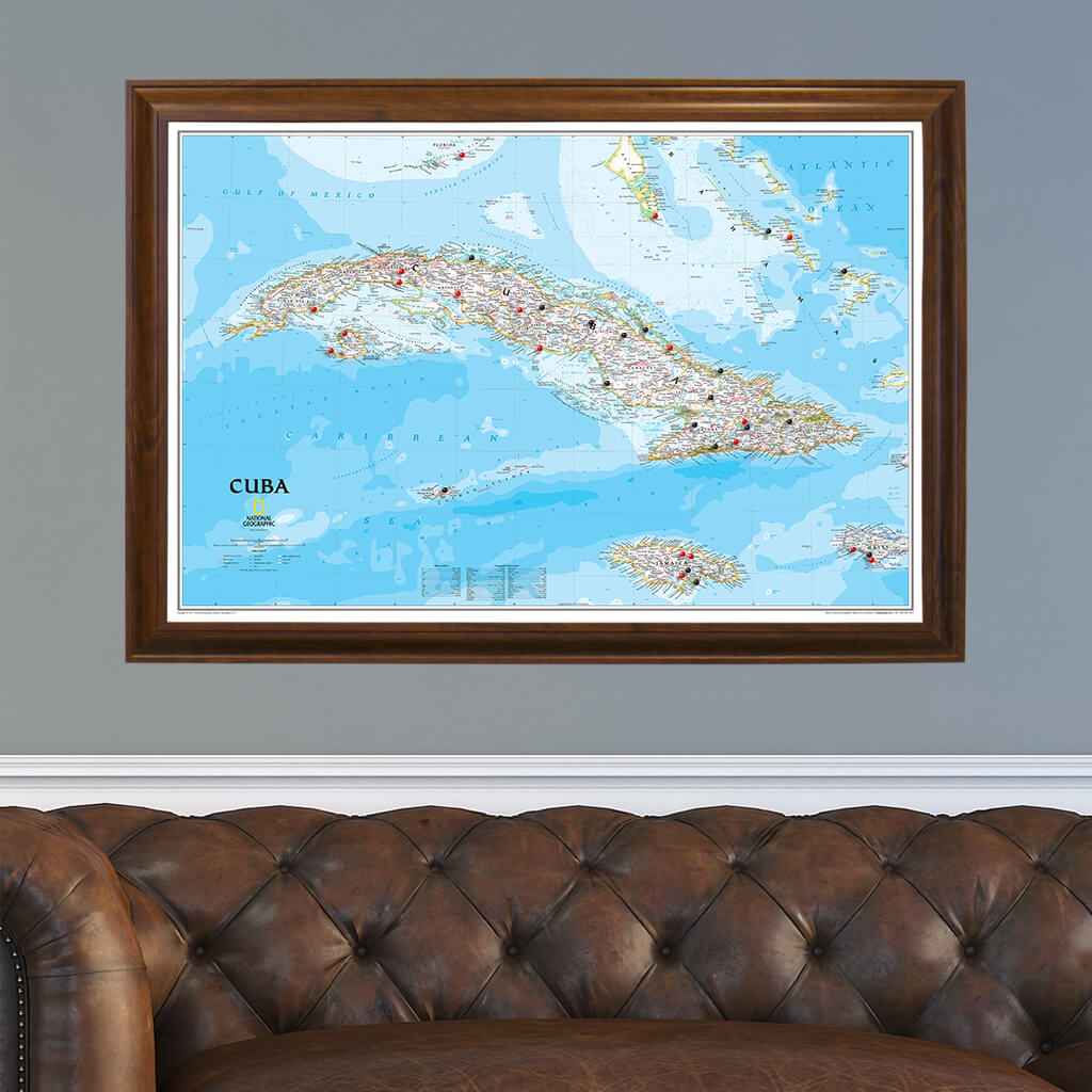 Canvas Classic Cuba - Brown Frame