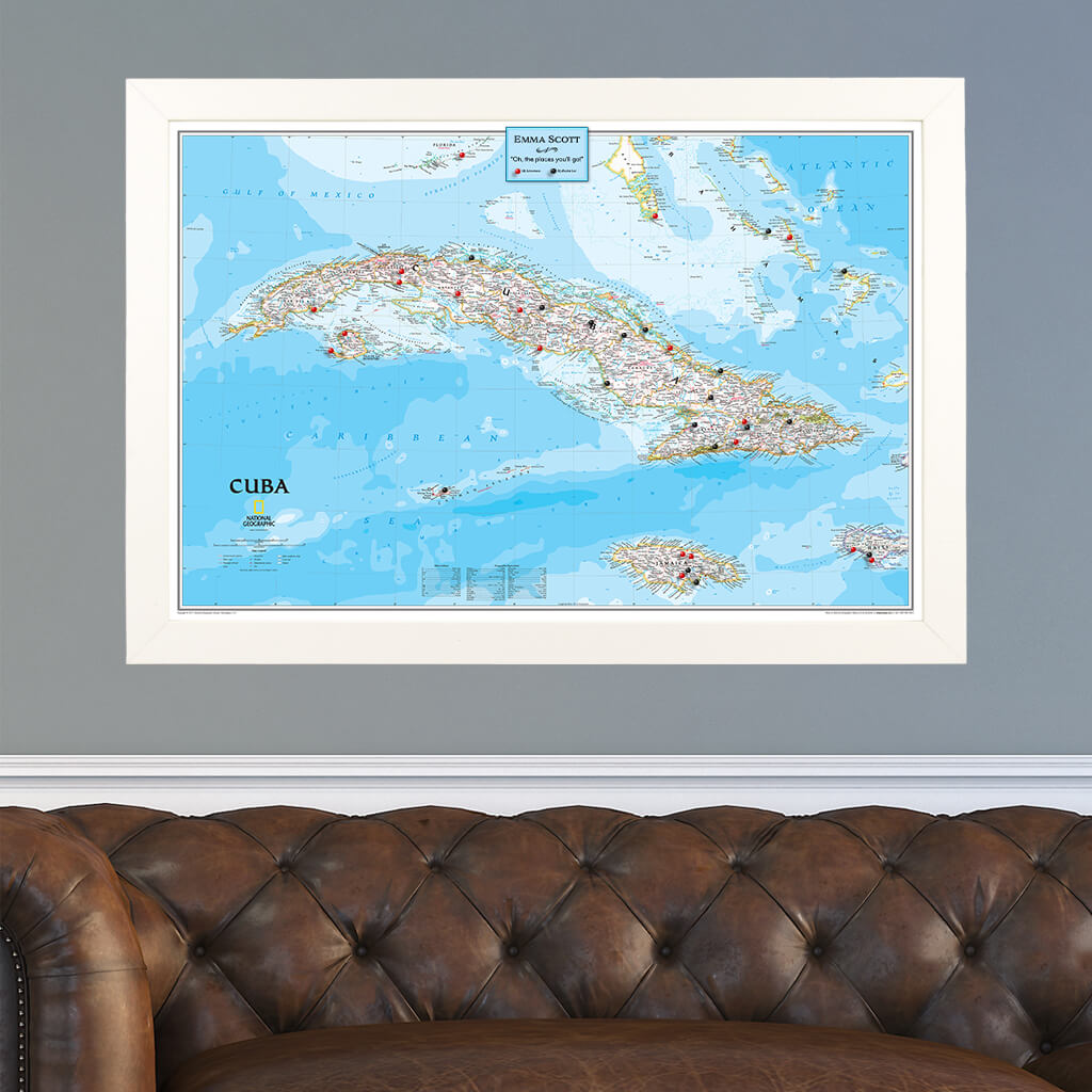 Canvas Classic Cuba - Textured White Frame