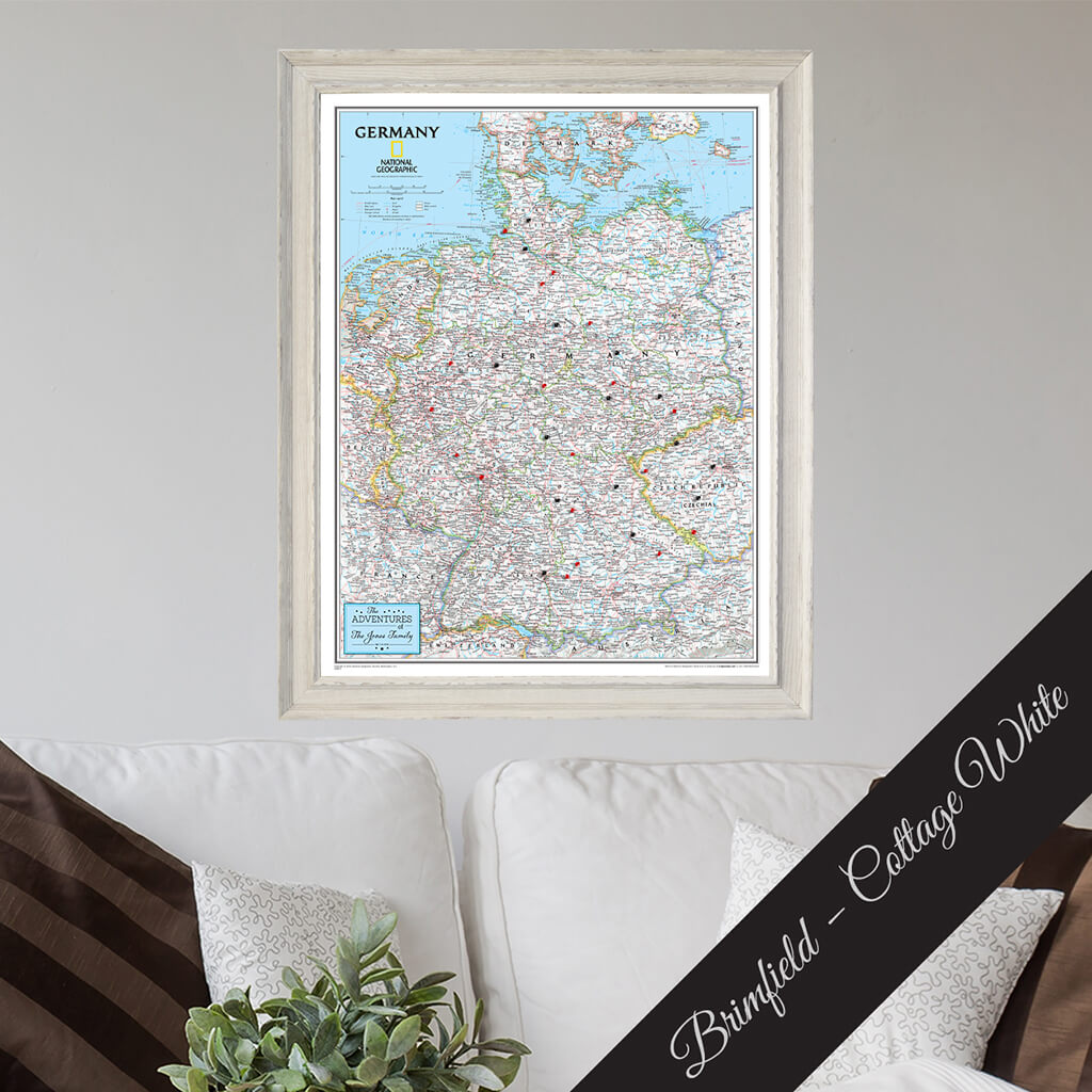 Canvas Classic Germany - Madison Brimfield Cottage White Premium Frame