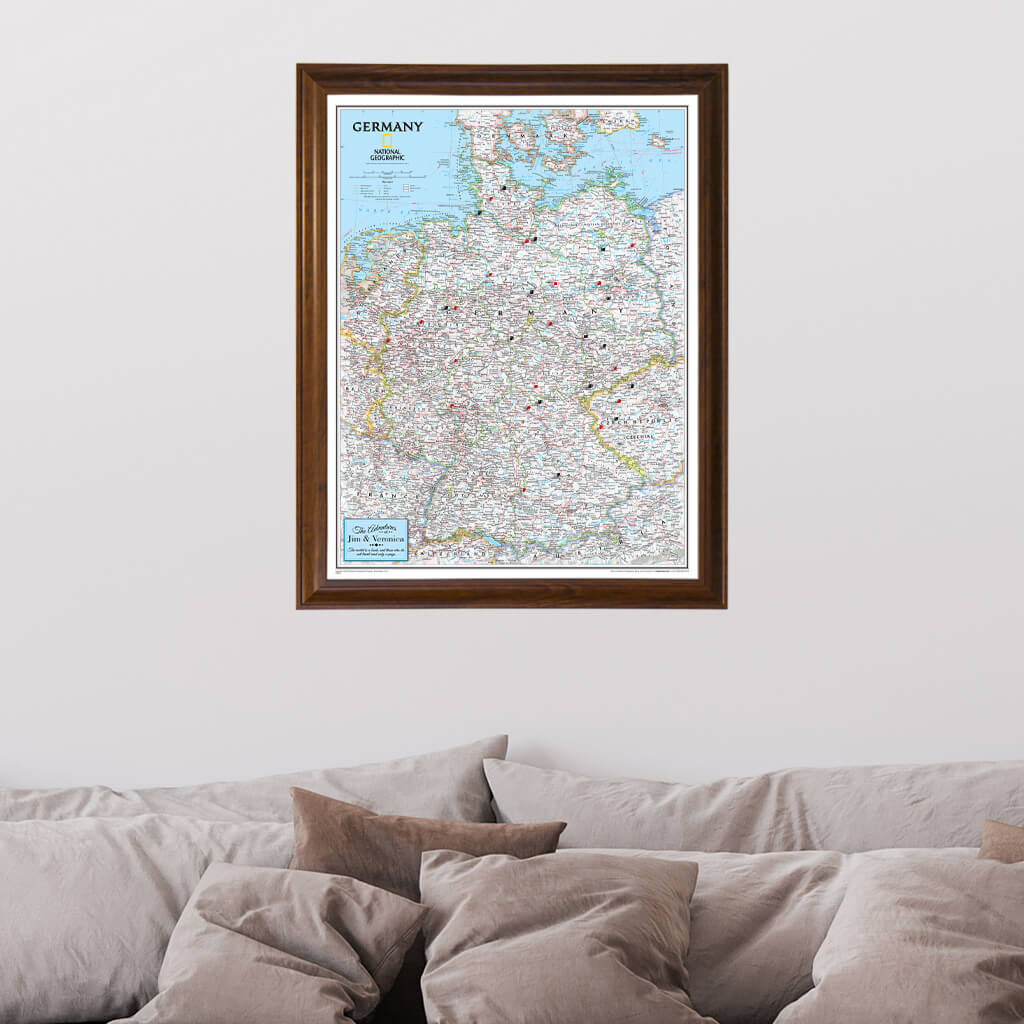 Canvas Classic Germany - Brown Frame