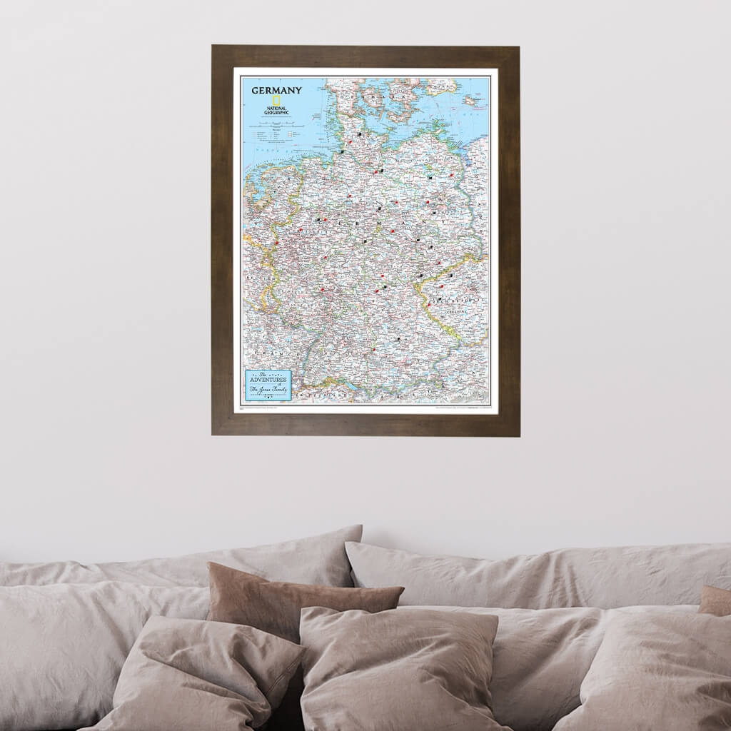 Canvas Classic Germany - Rustic Brown Frame