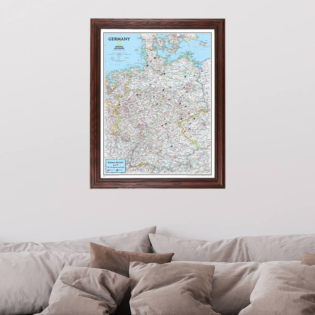 Canvas Classic Germany - Solid Wood Cherry Frame