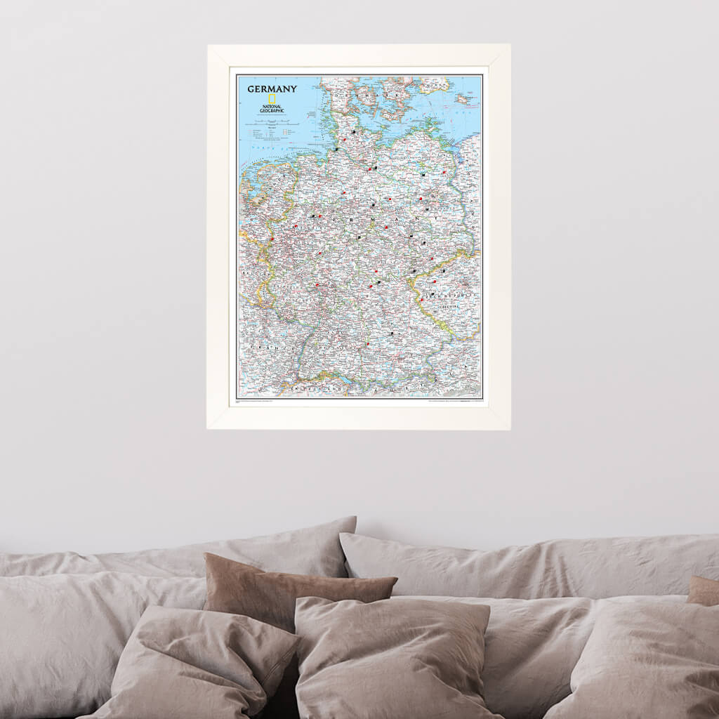 Canvas Classic Germany - Textured White Frame