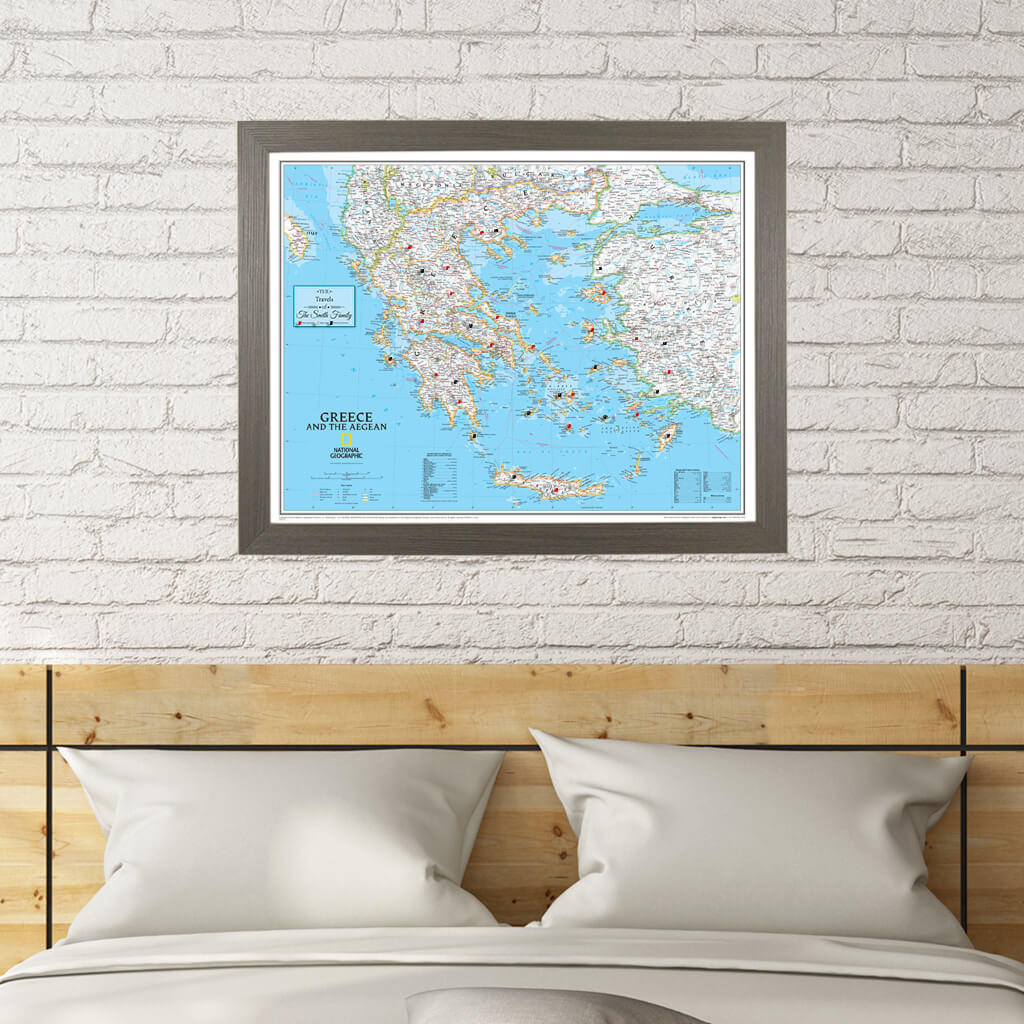Canvas Classic Greece - Barnwood Gray Frame