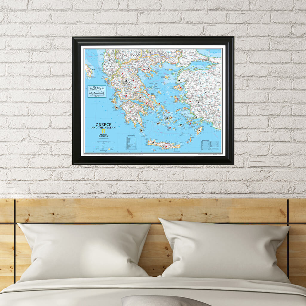 Canvas Classic Greece - Black Frame