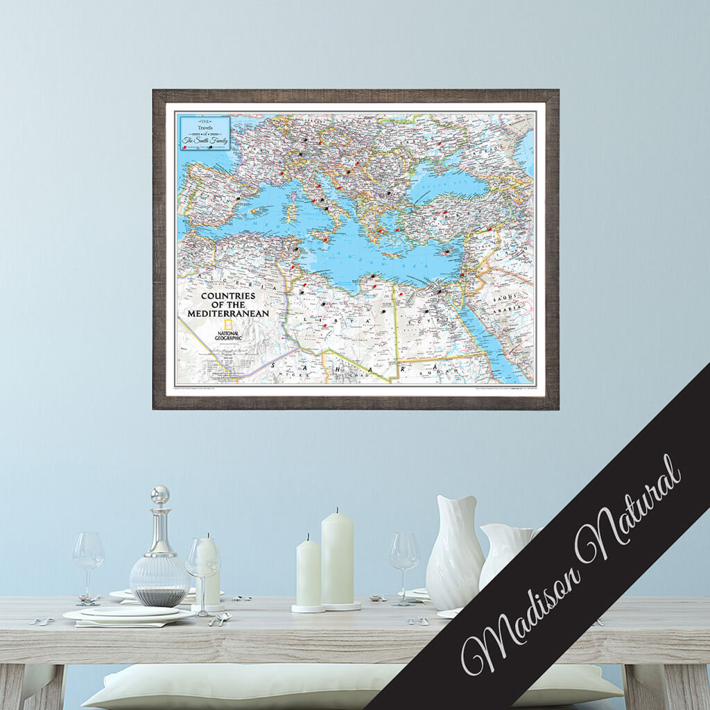 Canvas Classic Countries of the Mediterranean - Madison Natural Premium Frame