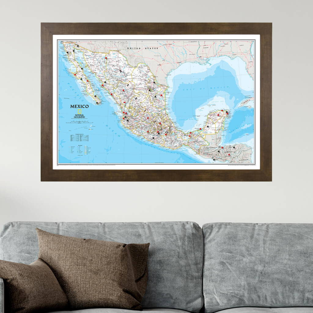 Canvas Classic Mexico - Rustic Brown Frame