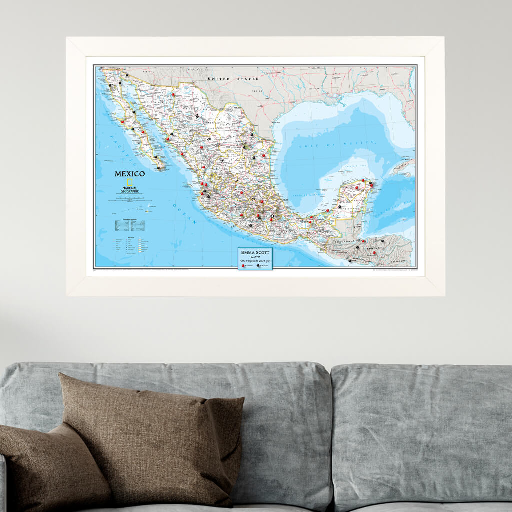 Canvas Classic Mexico - Textured White Frame
