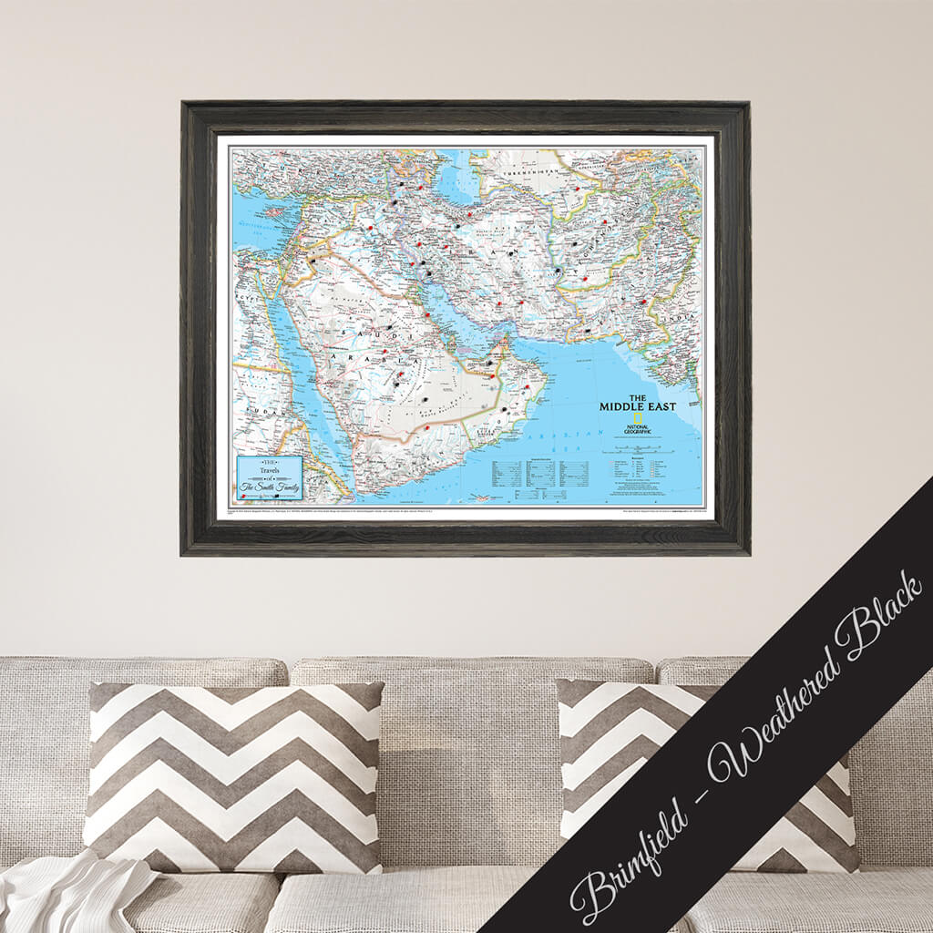 Canvas Classic Middle East  -Brimfield Weathered Black Premium Frame