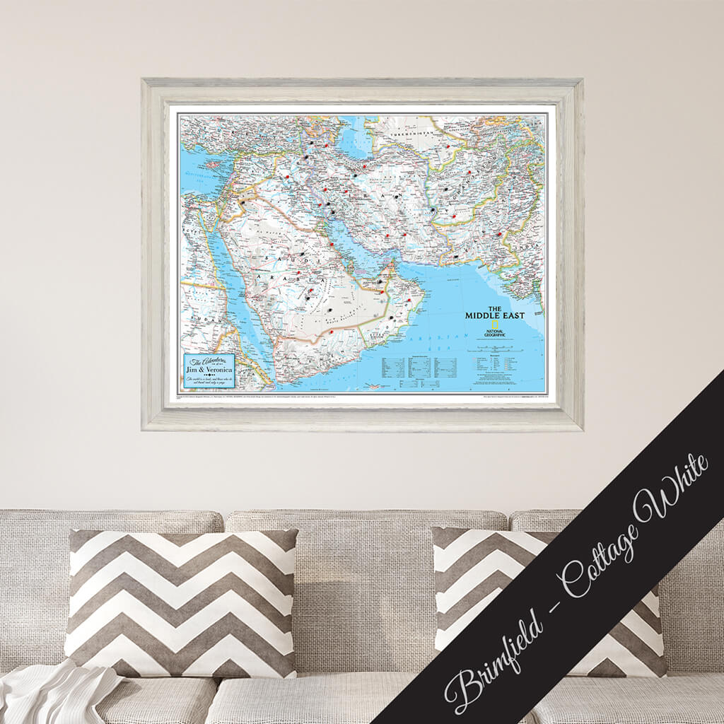 Canvas Classic Middle East  - Brimfield Cottage White Premium Frame