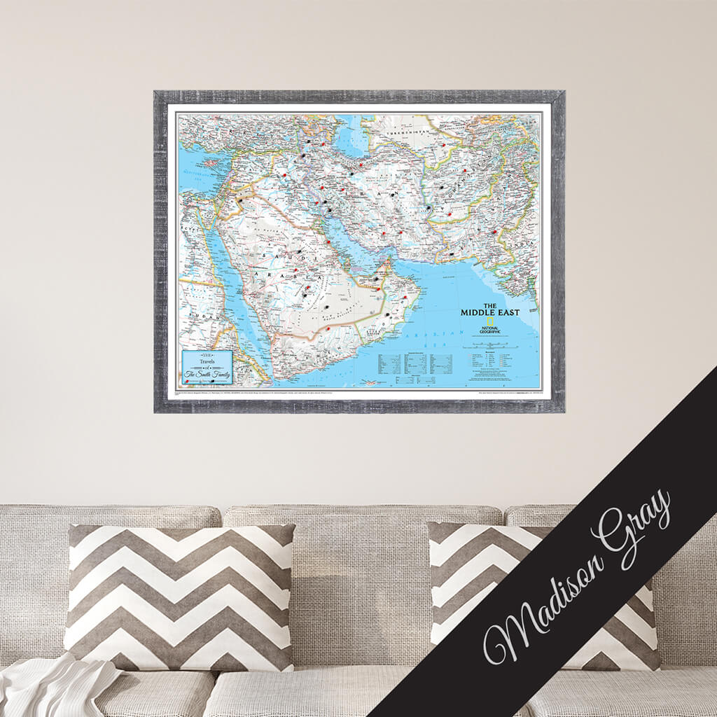 Canvas Classic Middle East  - Madison Gray Premium Frame