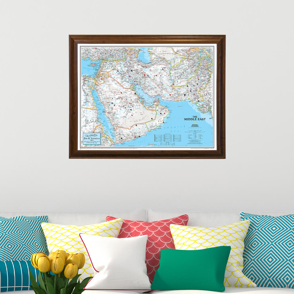 Canvas Classic Middle East  - Brown Frame