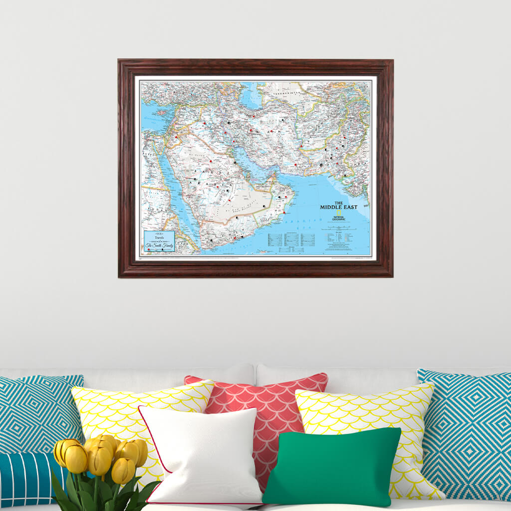 Canvas Classic Middle East  - Solid Wood Cherry Frame