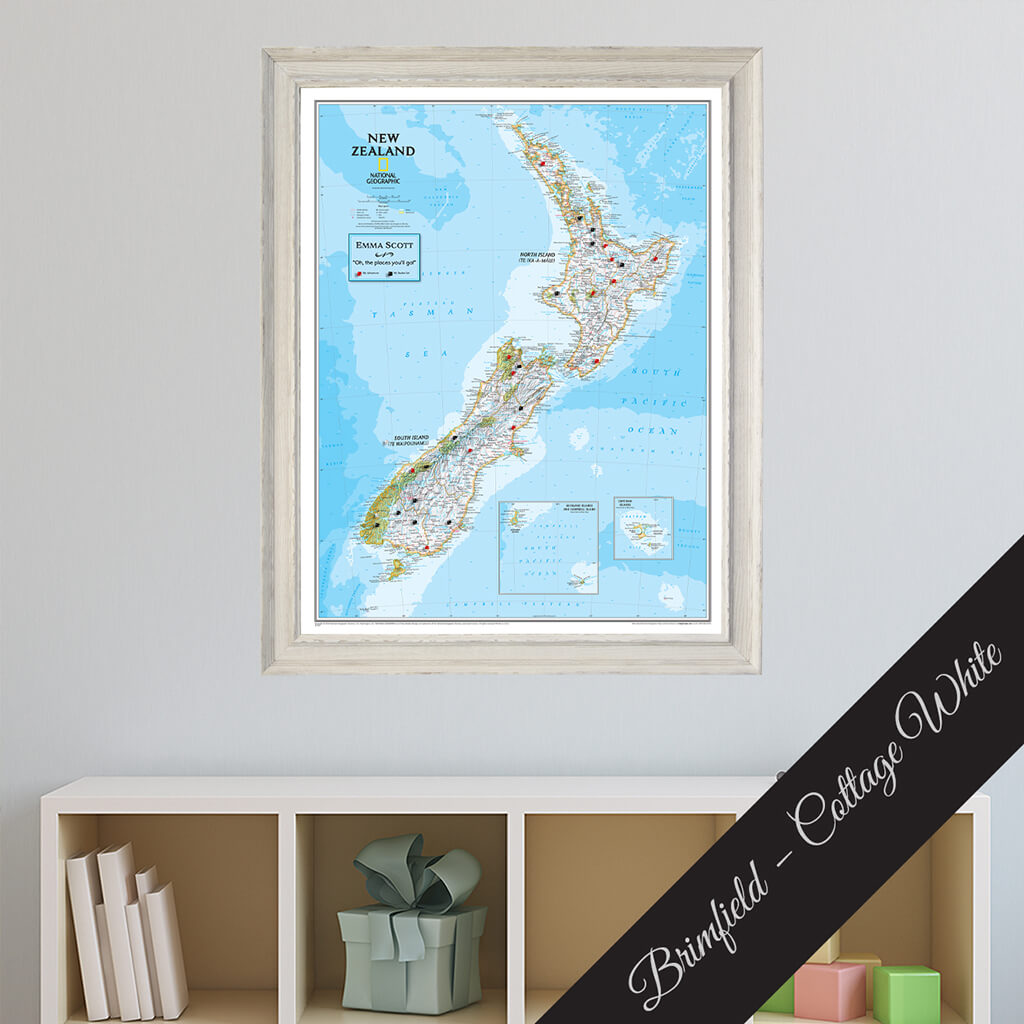 Canvas Classic New Zealand - Brimfield Cottage White Premium Frame