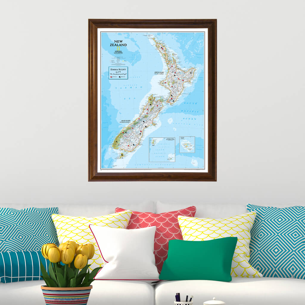 Canvas Classic New Zealand - Brown Frame