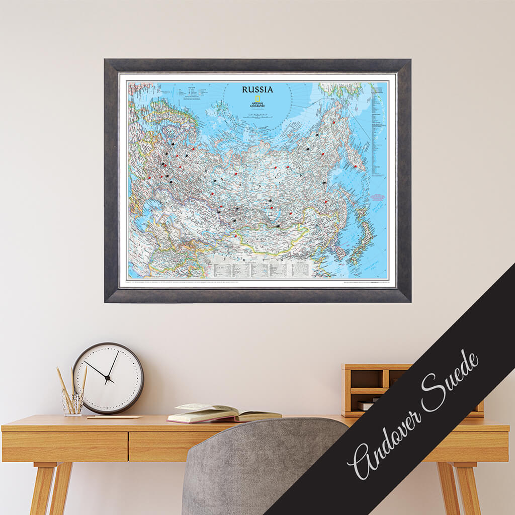 Canvas Classic Russia - Andover Suede Premium Frame