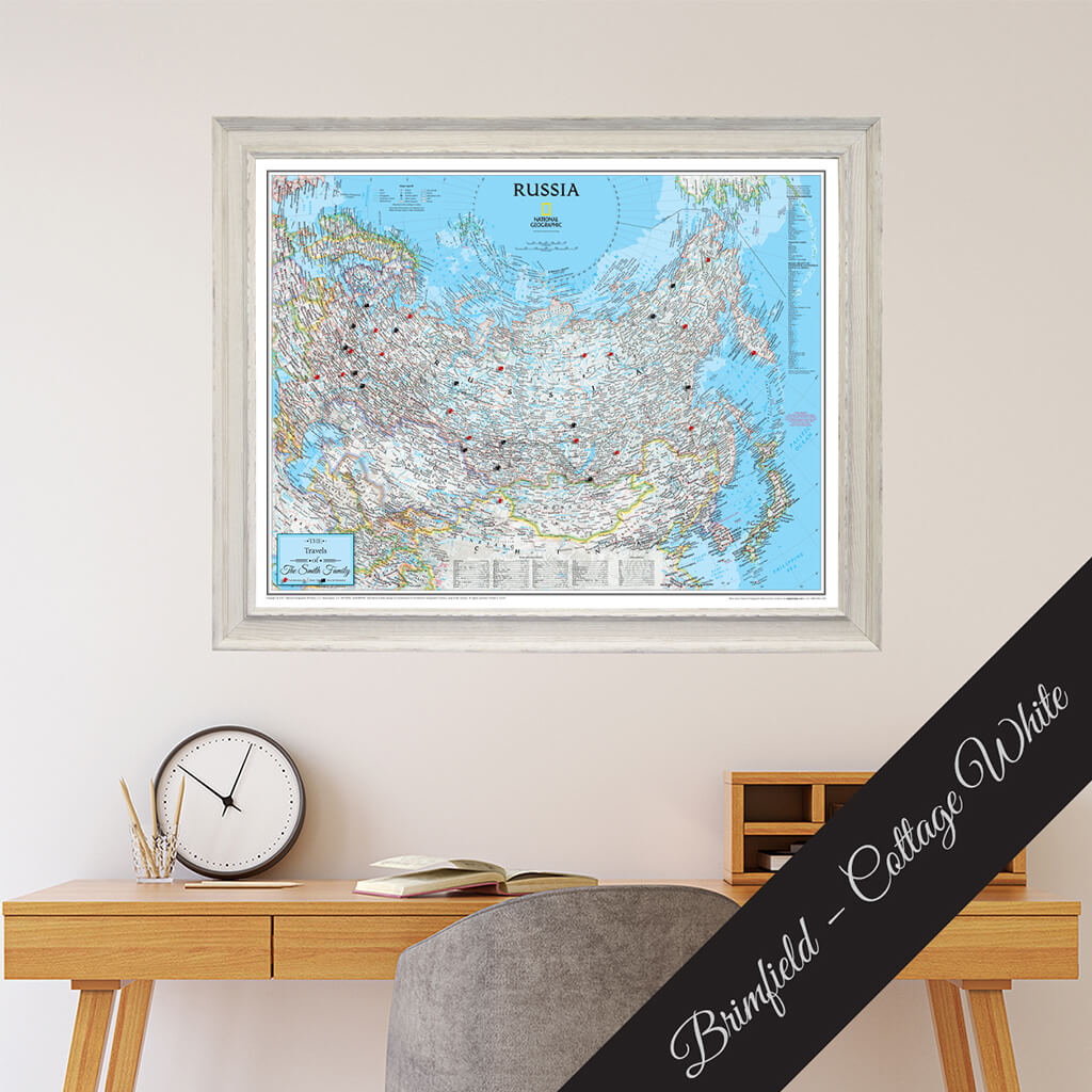 Canvas Classic Russia - Brimfield Cottage White Premium Frame