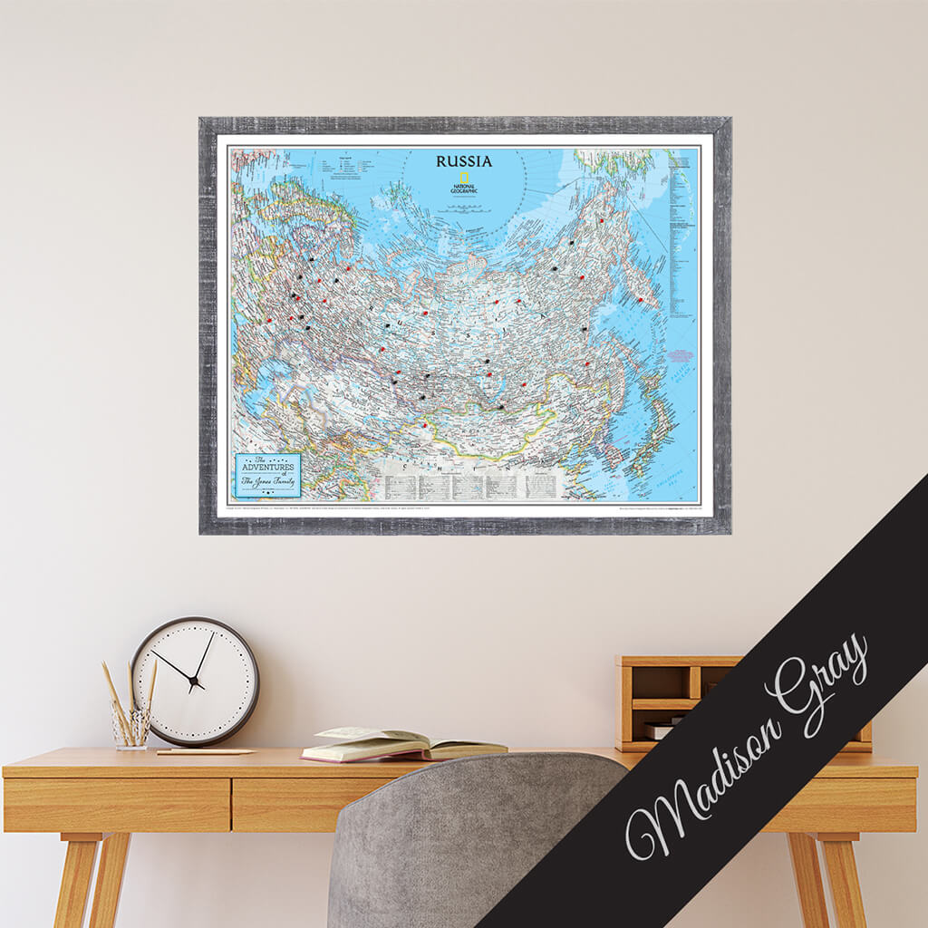 Canvas Classic Russia - Madison Gray Premium Frame