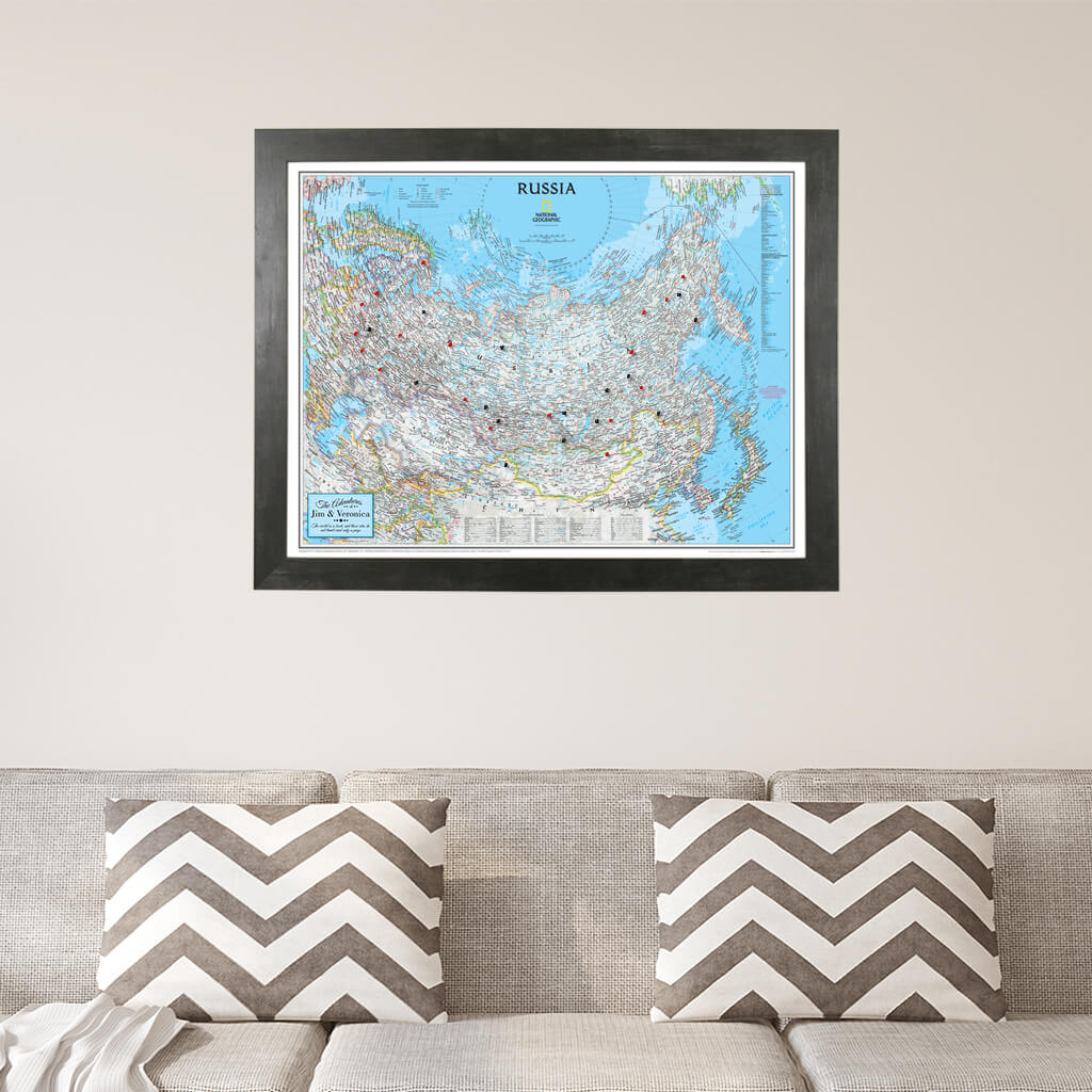 Canvas Classic Russia - Rustic Black Frame