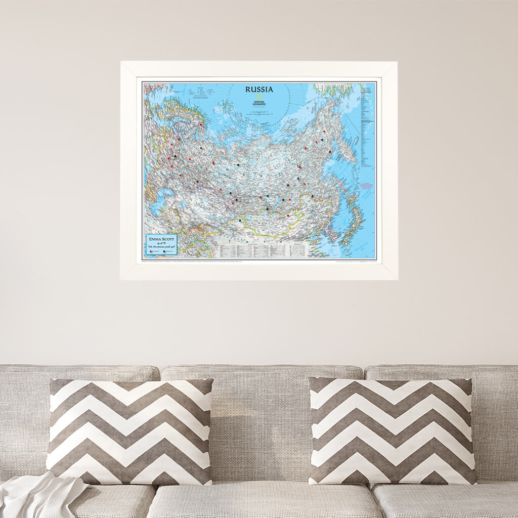 Canvas Classic Russia - Textured White Frame