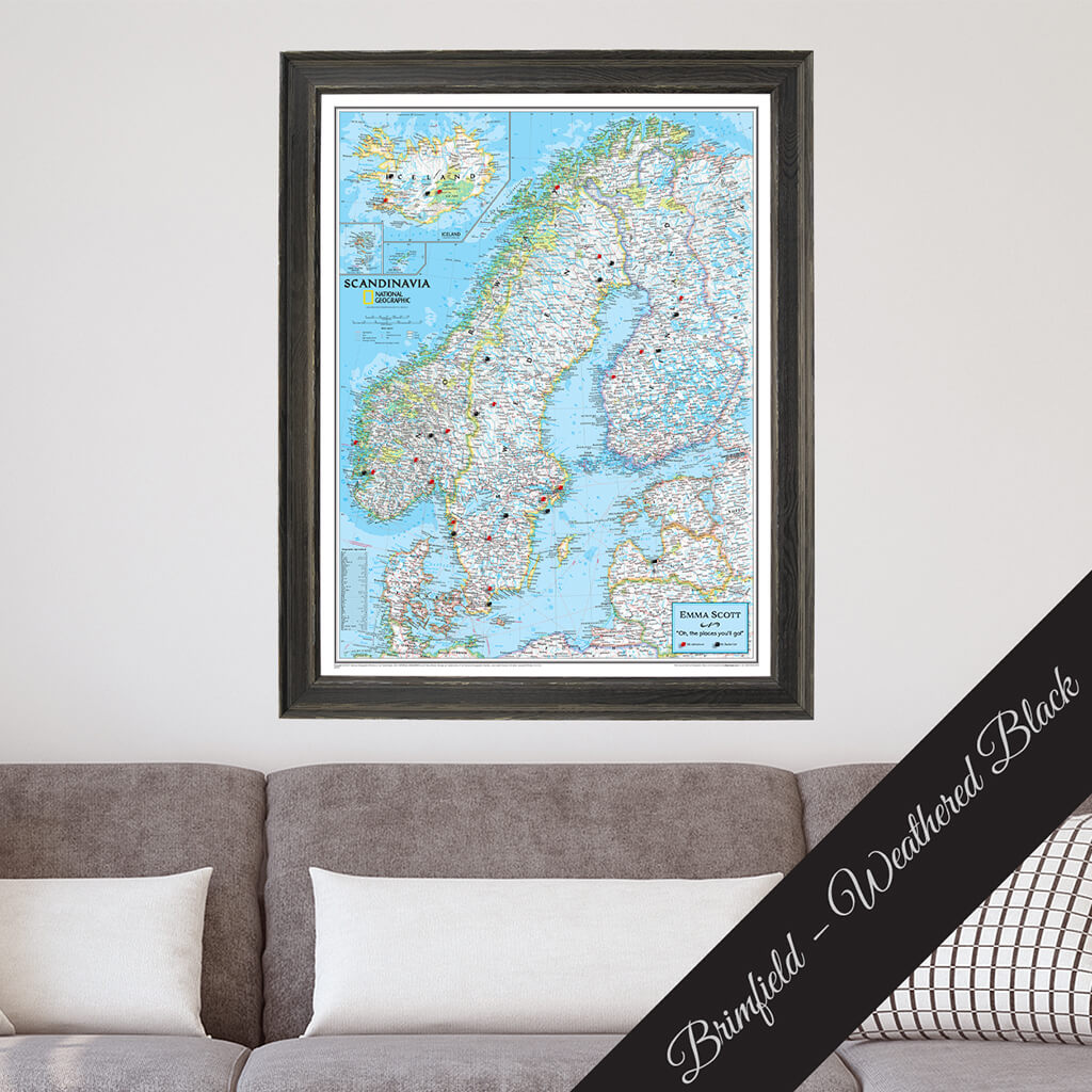 Canvas Classic Scandinavia - Brimfield Weathered Black Premium Frame