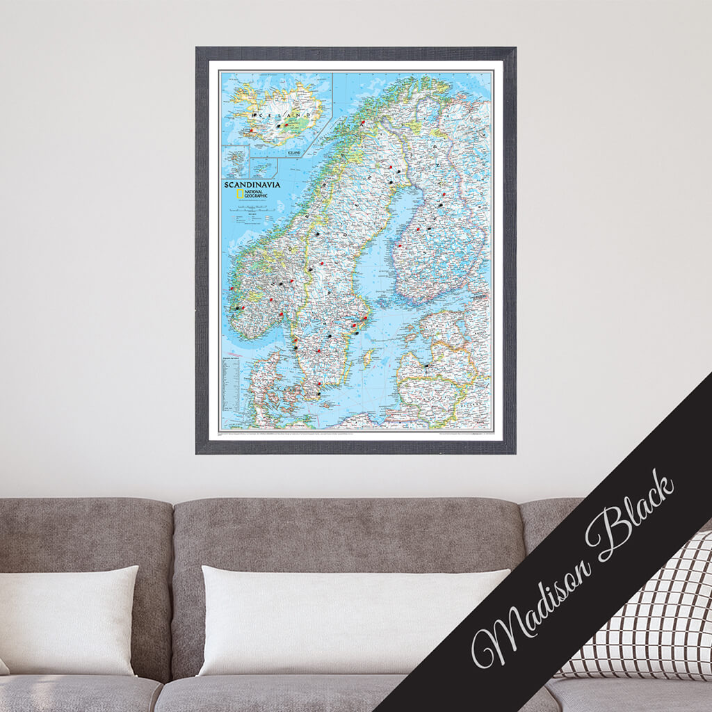 Canvas Classic Scandinavia - Madison Black Premium Frame