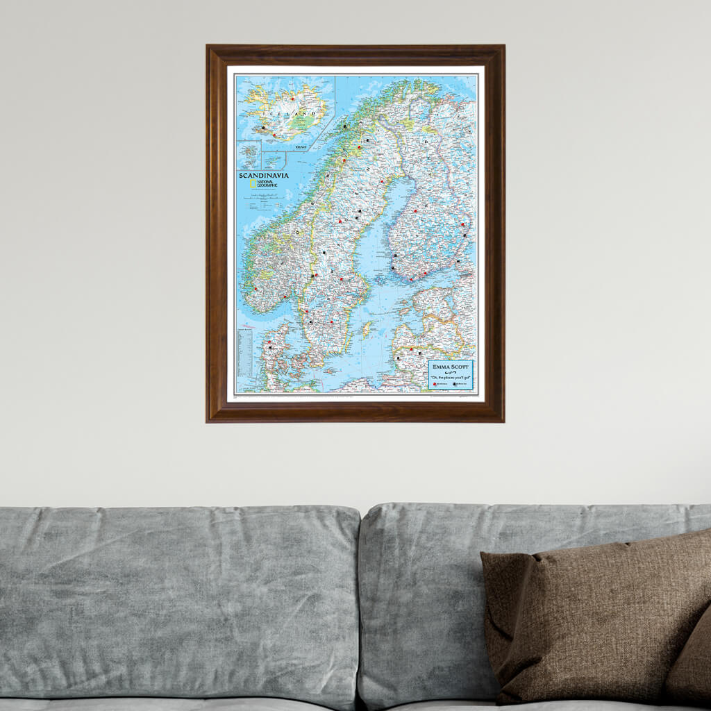 Canvas Classic Scandinavia - Brown Frame