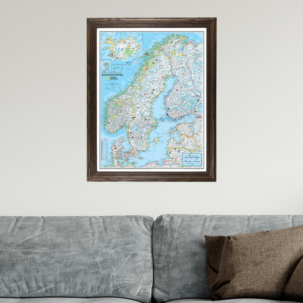 Canvas Classic Scandinavia - Solid Wood Brown Frame