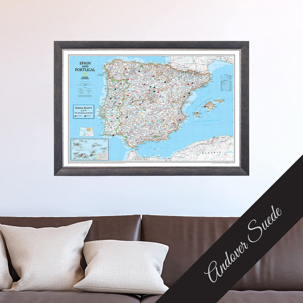 Canvas Classic Spain and Portugal - Andover Suede Premium Frame