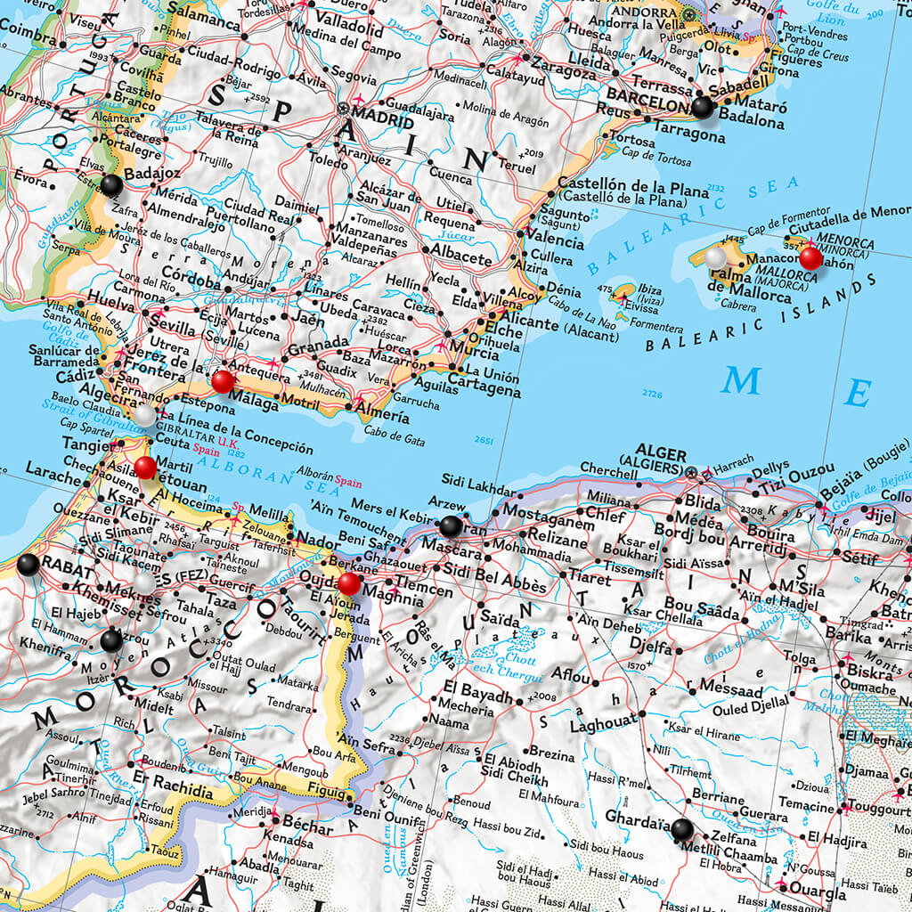 Canvas Classic Countries of the Mediterranean Close Up