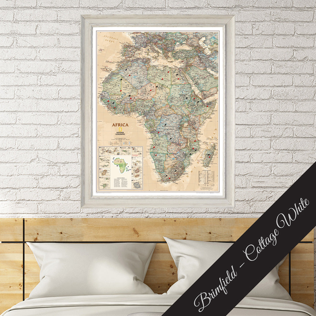 Canvas Executive Africa - Brimfield Cottage White Premium Frame