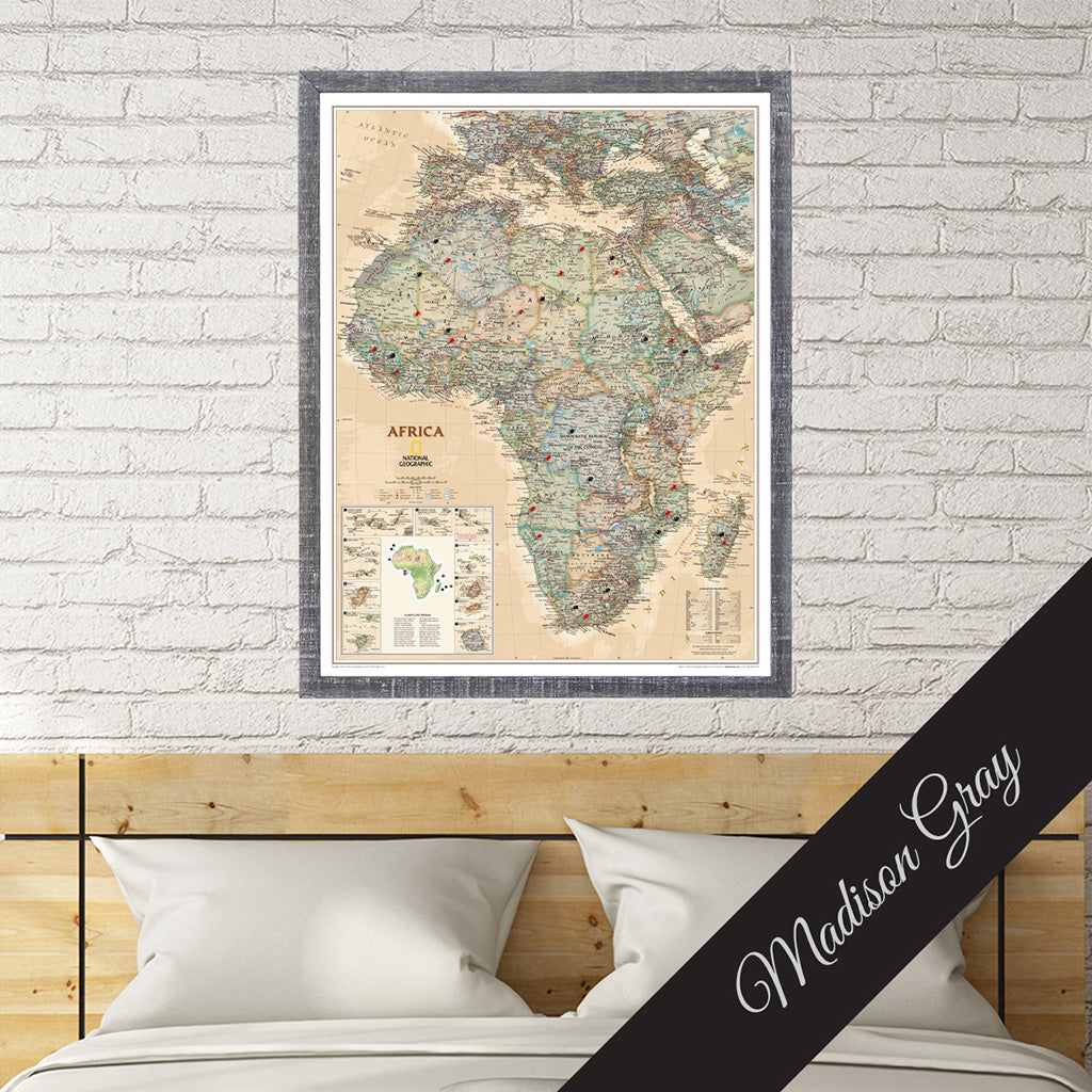Canvas Executive Africa - Madison Gray Premium Frame