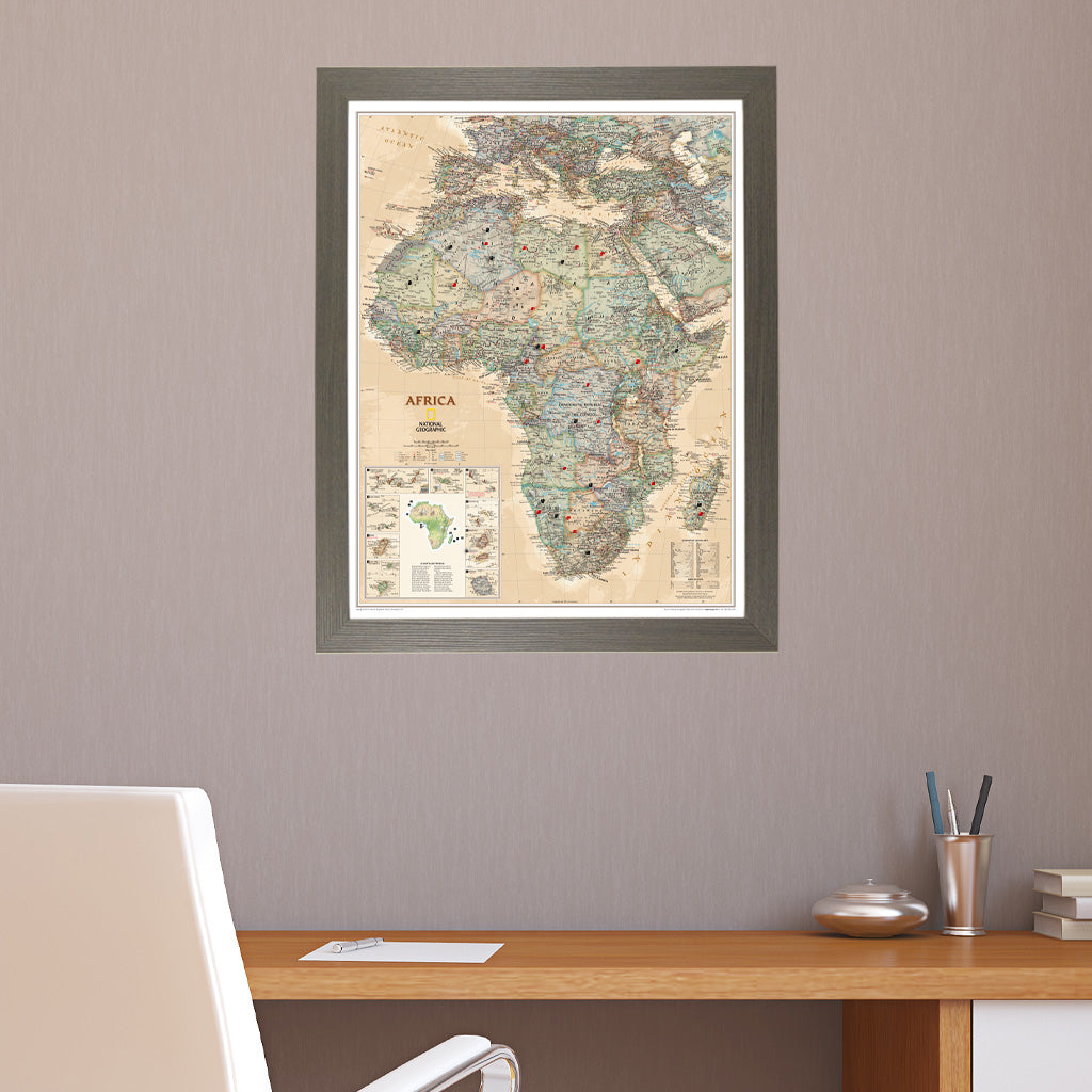 Canvas Executive Africa - Barnwood Gray Frame